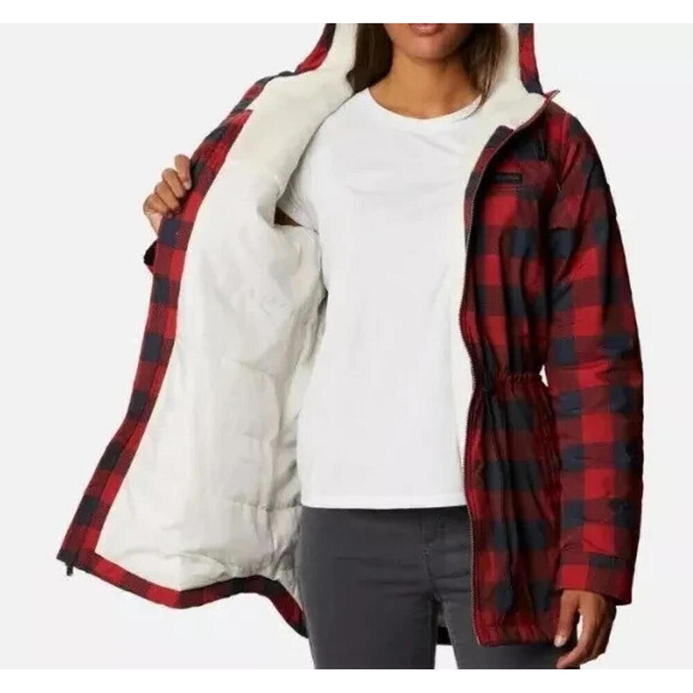 Columbia Women's Chatfield Hill Plaid Fleece-Lined Utility Jacket, Size - Small - Picture 3 of 6